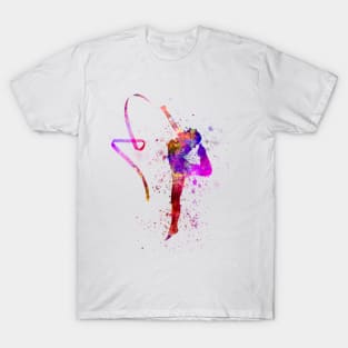 Rhythmic gymnastics in watercolor T-Shirt